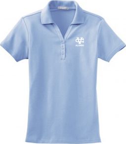 Ladies Silk Touch Interlock Polo,Carolina Blue